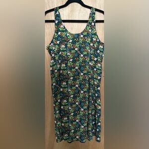 Toad&Co Vibrant Floral Midi Dress